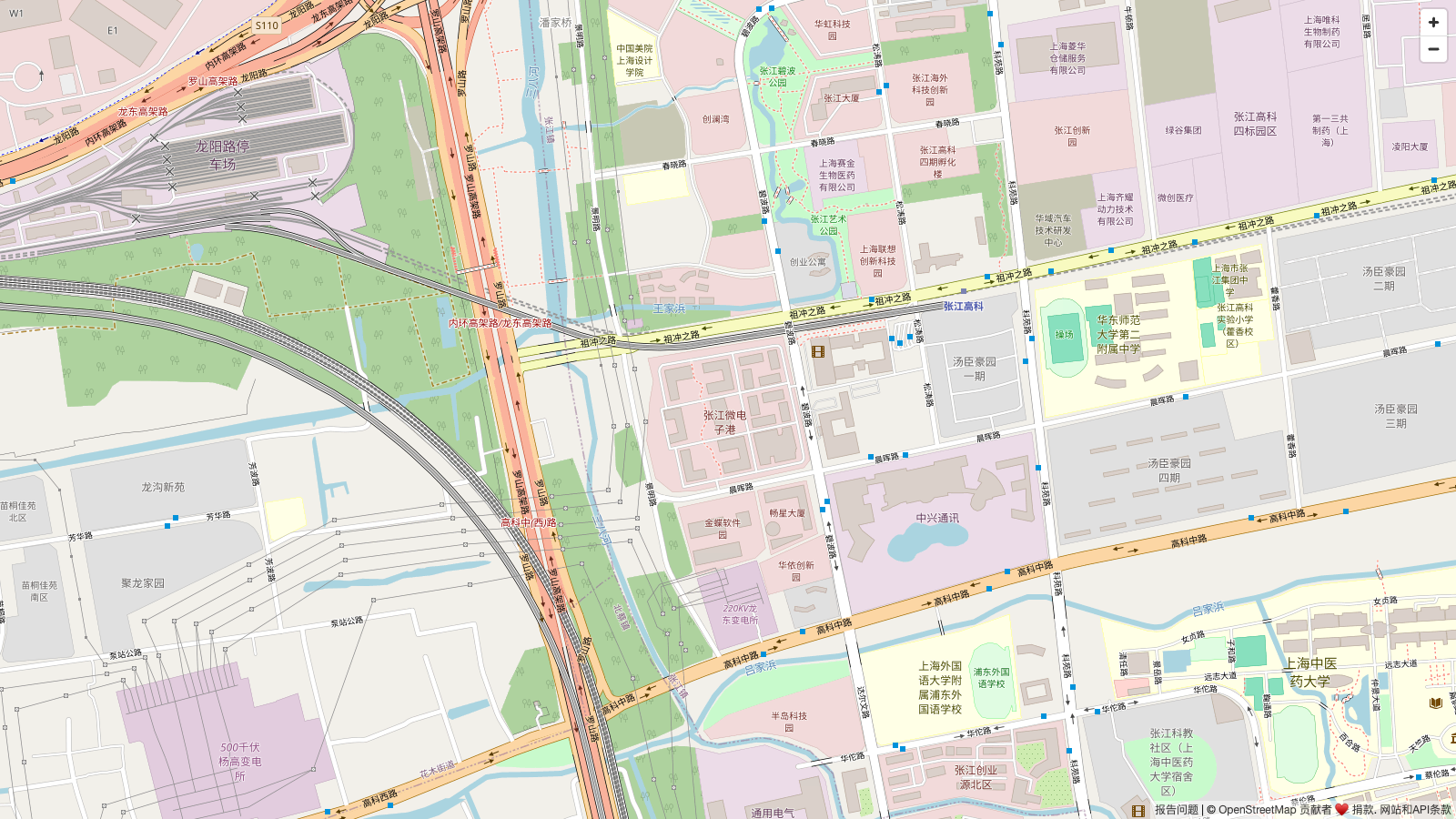 خريطة تظهر موقع Super Chinese مكتب بالقرب من 690 Bibo Road في Pudong، شنغهاي